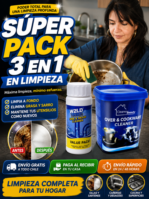 Pastilla Polvo Crema Kit Limpieza